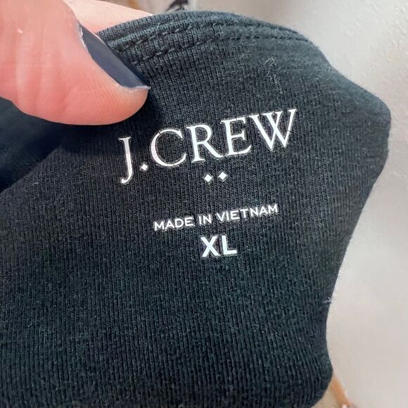 J.Crew Black Maternity Leggings XL Over Belly Panel Soft Stretch Cotton Blend - Picture 5 of 7